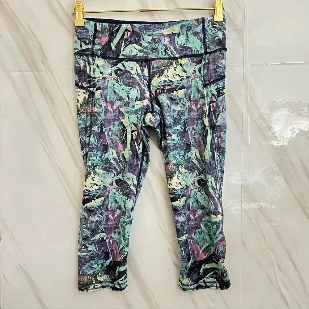 Lululemon Run Top Speed Crop Iridescent Multi Size 6 - Picture 2 of 14